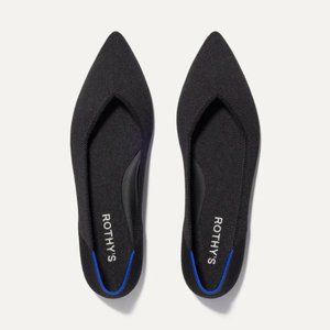 Rothy's Black The Pointe Washable Flats - EUC!